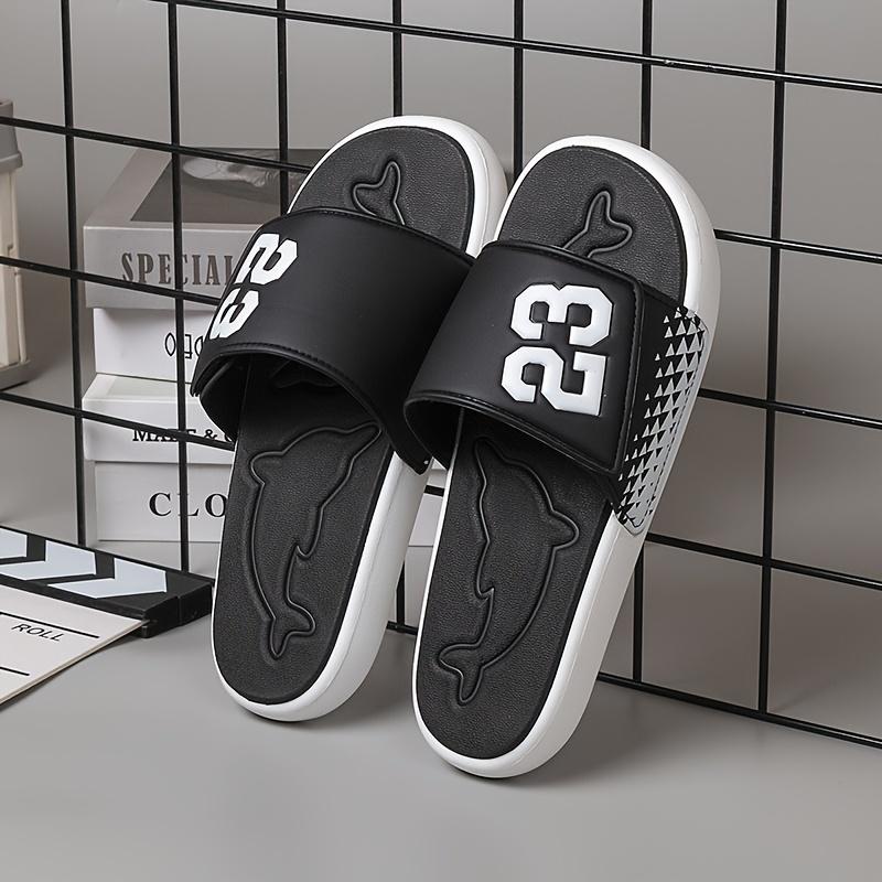 Men's Hanging Ring Fastener Top Toe Baring Sandal, Outdoor Sports Slippers, Relaxed and Comfortable