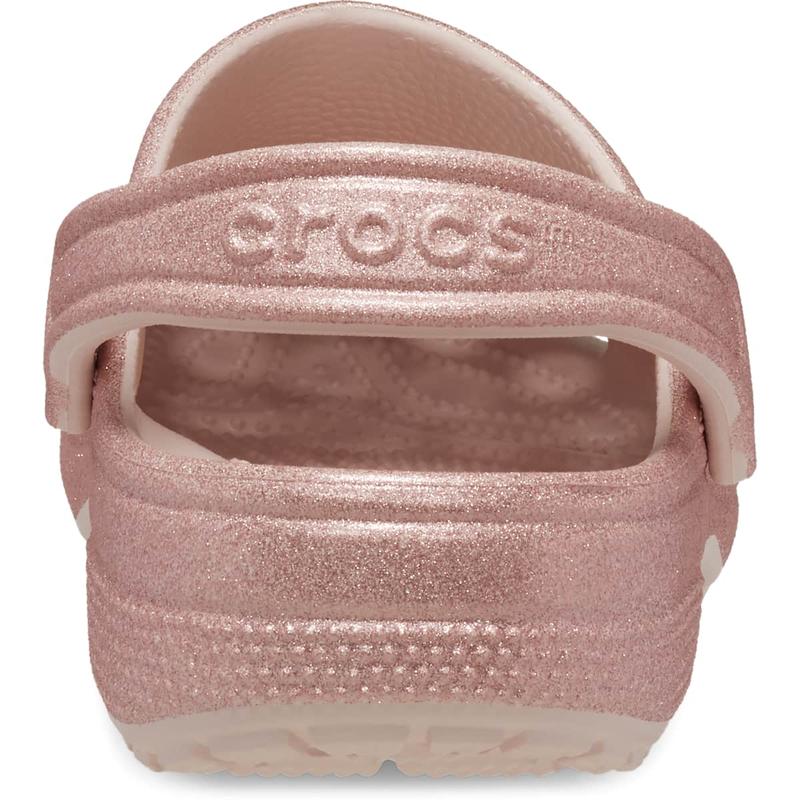 Crocs Unisex Adult Classic Glitter Clogs, Lightweight Comfortable Sparkly Shoes Boy Footwear