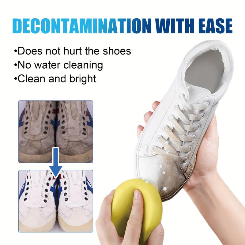 One-Piece Gel Containing Sodium Bicarbonate Sneaker Cleaner, Quick Cleaning Grease-Removing Agent for Shoes, No Washing Stains and Oxide Remover, Multifunctional Cleaning Cream-Fluid Ounce