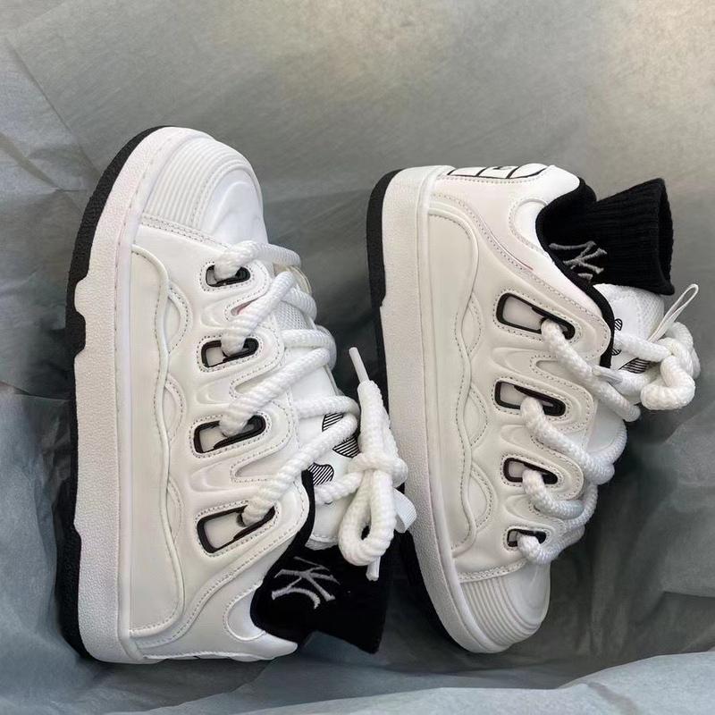 Hong Kong Style New Trendy Casual White Shoes for Men and Women Campus All-Match Couple Lightweight Exercise Skateboard Shoes