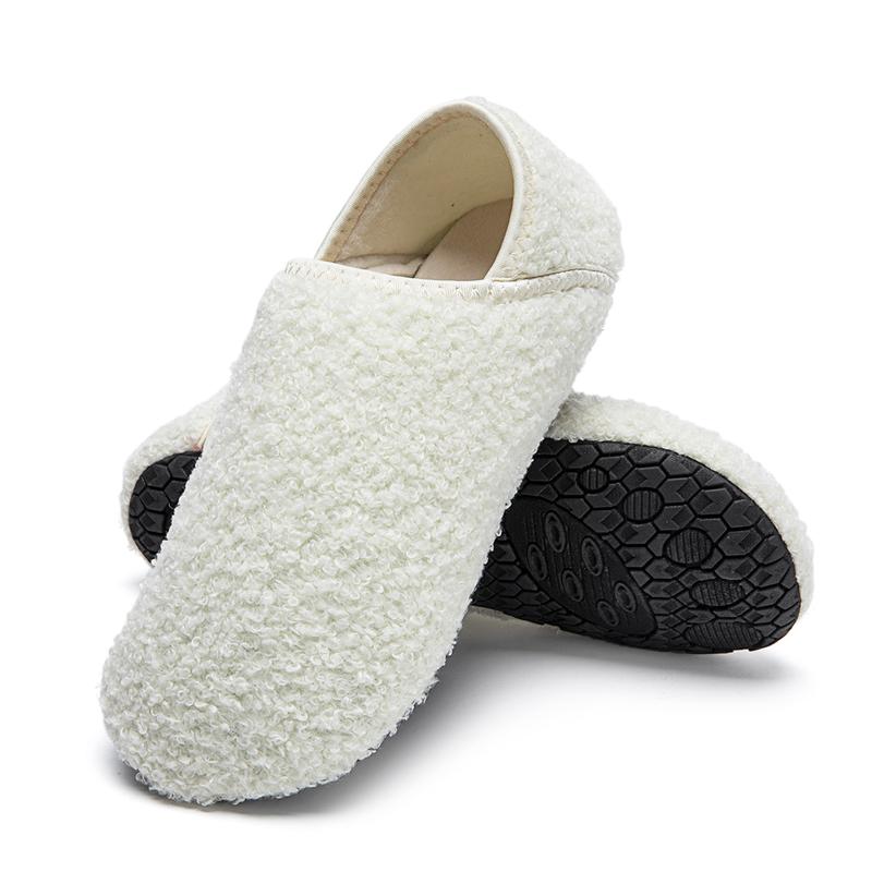 Women Plush Slippers House Slippers Warm Cotton Shoesn Idoor Barefoot Slippers Socks Furry Slip on Comfy Bedroom Flipflop Slide Walking Shoes Soft