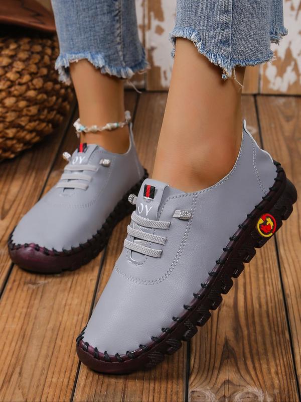 Women's Fashionable Lace Up Front Platform Sneakers, Casual Lightweight Comfortable Round Toe Shoes for Daily Wear, Female All-match Basic Shoes for Daily Wear