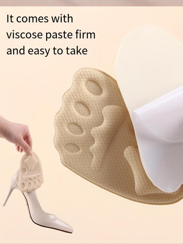 1 Pair Foot Paw Design Insole, Non-slip Foot Cushion for Women's Shoes, Comfortable Foot Care, Toe Massage Insole