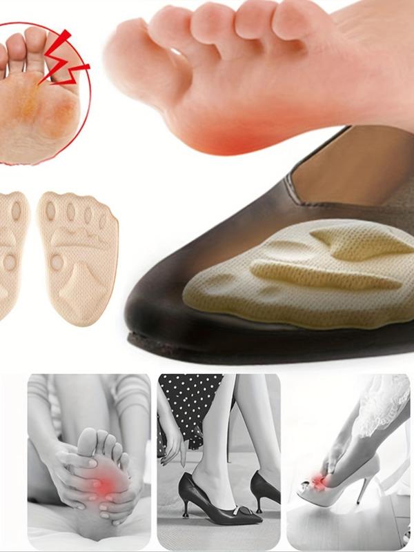 1 Pair Foot Paw Design Insole, Non-slip Foot Cushion for Women's Shoes, Comfortable Foot Care, Toe Massage Insole