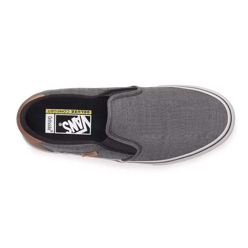 Vans Asher DX Men's Slip-On Shoes - Casual Style for All Seasons - Footwear