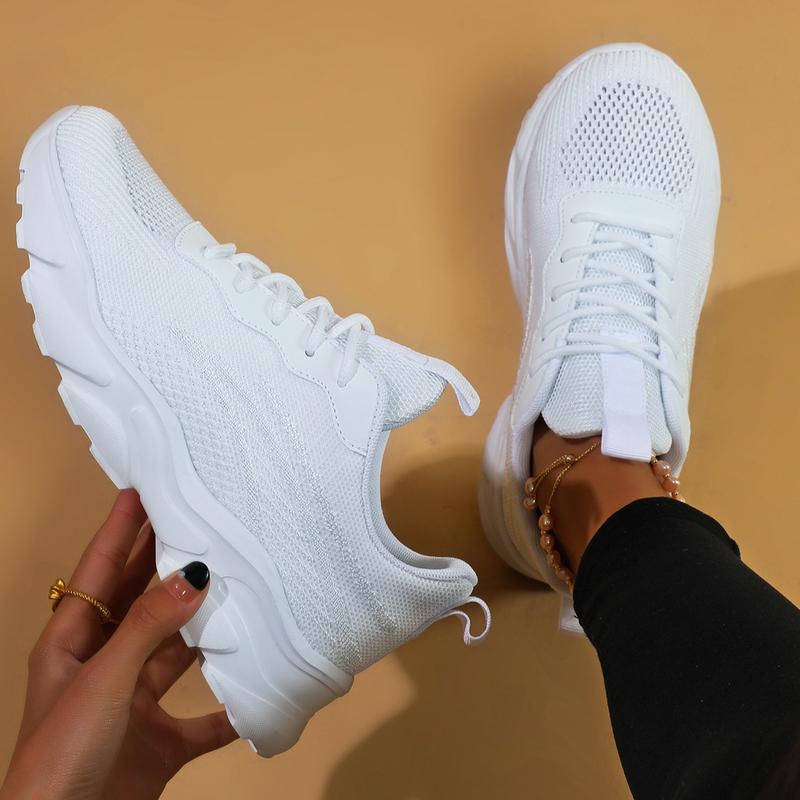 Women's four seasons casual fashion versatile casual sports shoesbreathable running shoes, Trainer Footwear Walking Shoes Sneaker Runner Athletic Closed Training Girl