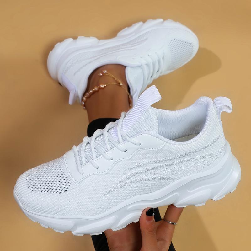 Women's four seasons casual fashion versatile casual sports shoesbreathable running shoes, Trainer Footwear Walking Shoes Sneaker Runner Athletic Closed Training Girl