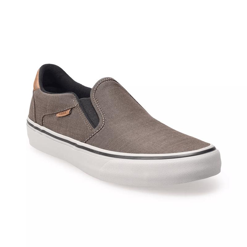 Vans Asher DX Men's Slip-On Shoes - Casual Style for All Seasons - Footwear