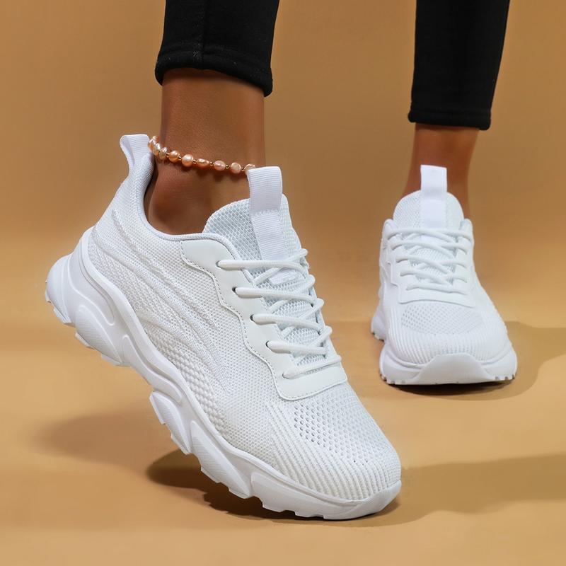 Women's four seasons casual fashion versatile casual sports shoesbreathable running shoes, Trainer Footwear Walking Shoes Sneaker Runner Athletic Closed Training Girl