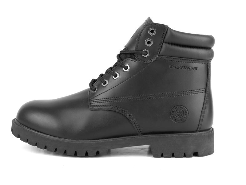 Jacata Genuine Leather Work Boots – Water-Resistant, Oil-Resistant Rubber Sole for Construction, Utility, and Industrial Use