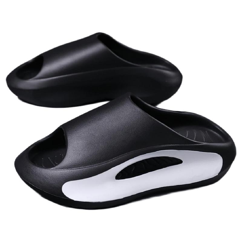 Unisex Cloud Slides, Summer Cushion Foam Platform Slides Slippers, Casual Non-slip Beach Pillow Sandals Shoes For Women Men Walking Shoes Footwear Boy Flipflop Comfort white slip resistant