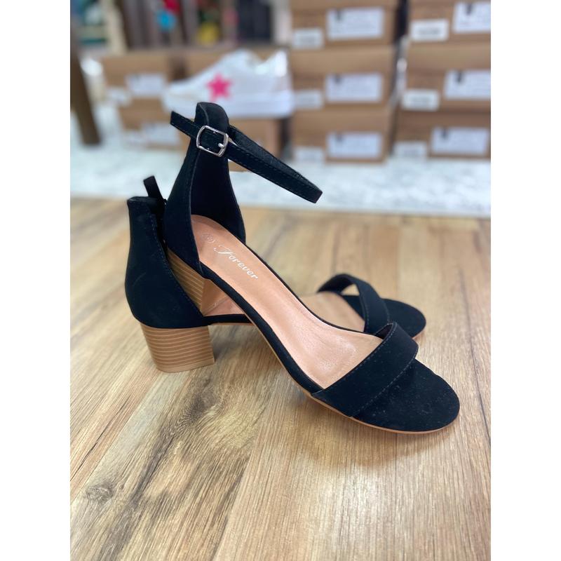 Black Chunky Dress Heel