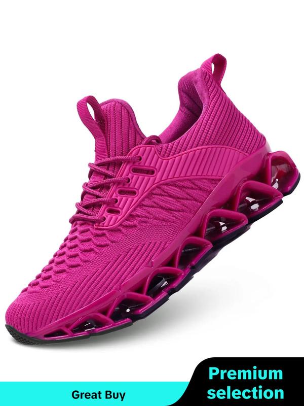 Sporty Round Toe Trainers for Summer 2024, Fall Lace Up Front Mesh Breathable Sports Running Shoes, Sneakers Outdoor Shoes for Girlfriend Back To School Fall Shoes