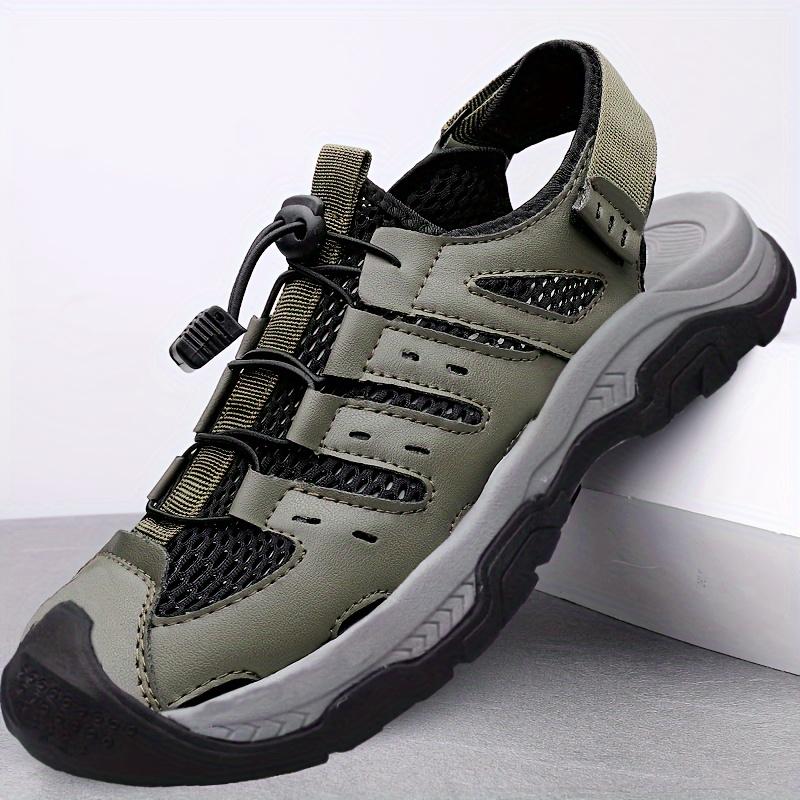 Comfy Trekking Sandals - Breathable, Non Slip, Durable, Close Toe Design for Men - Perfect for Summer Outdoor Hiking, Trekking, and Casual Wear