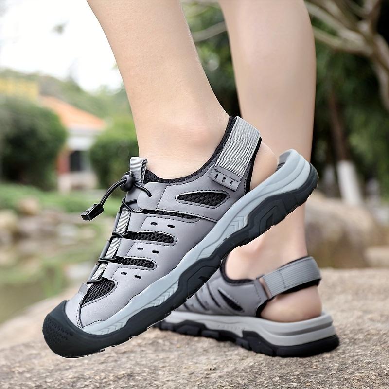 Comfy Trekking Sandals - Breathable, Non Slip, Durable, Close Toe Design for Men - Perfect for Summer Outdoor Hiking, Trekking, and Casual Wear