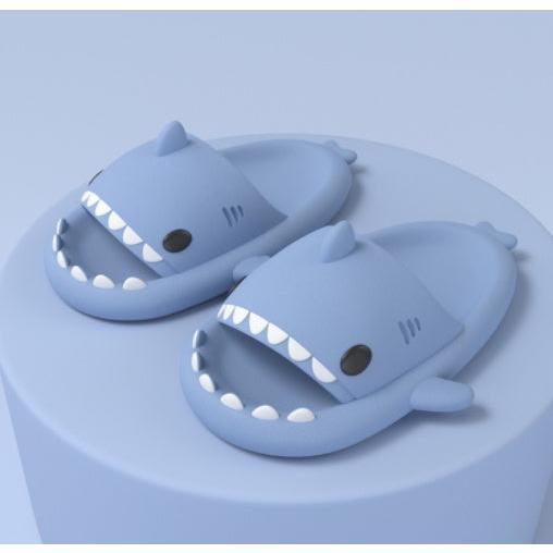 Adult's Slippers Indoor Outdoor Funny Shark Cartoon