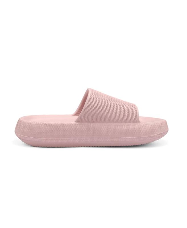 Women Simple And Comfortable Open Toe Plastic Slippers, Lightweight Waterproof Anti-Skid Thick-Soled Sandals, Suitable For Wearing In Bathroom, Student Dormitory, Swimming Pool, Beach