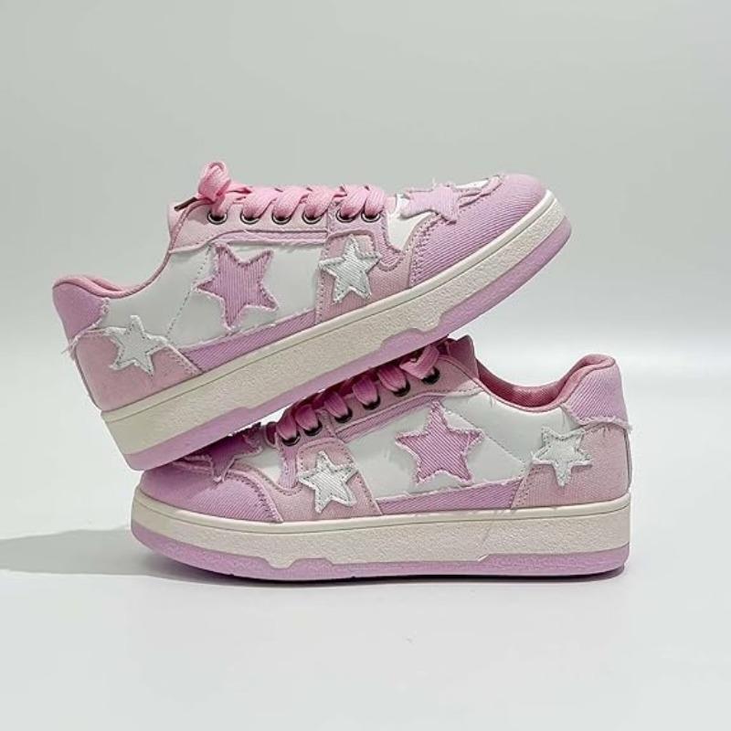 2030 BEST NEW Star Platform Shoes, Cute Sneakers for Women Walking Outdoor, Fashionable Lace-up Shoes, Breathable Casual Shoes