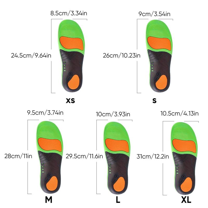 Comfortable Shock-absorbing Sports Insoles, 1 Pair Arch Support Insoles for Men & Women, Designed for Optimal Foot Health
