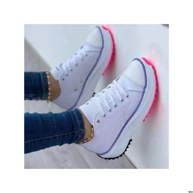 Women's Shoes Brand Casual Shoes Women's Flat Lace Up Fashion Canvas Shoes Breathable Comfortable Sports Shoes Women's New 2024