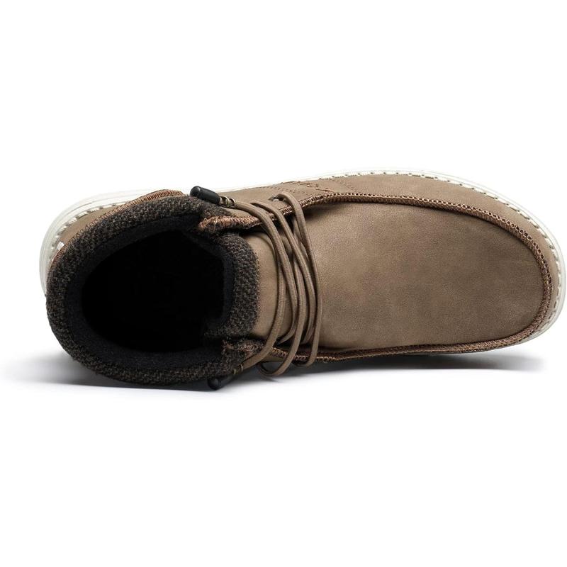 Marc Men's Casual Slip-on Shoes Warm Loafers for Men Winter Boots