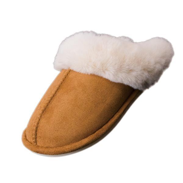 EVELLYHOOTD Women's Minimalist Casual Plush Fluffy Slippers Warm Cozy Bedroom Slippers For Fall Winter Round Toe Slippers For Home and Outdoor