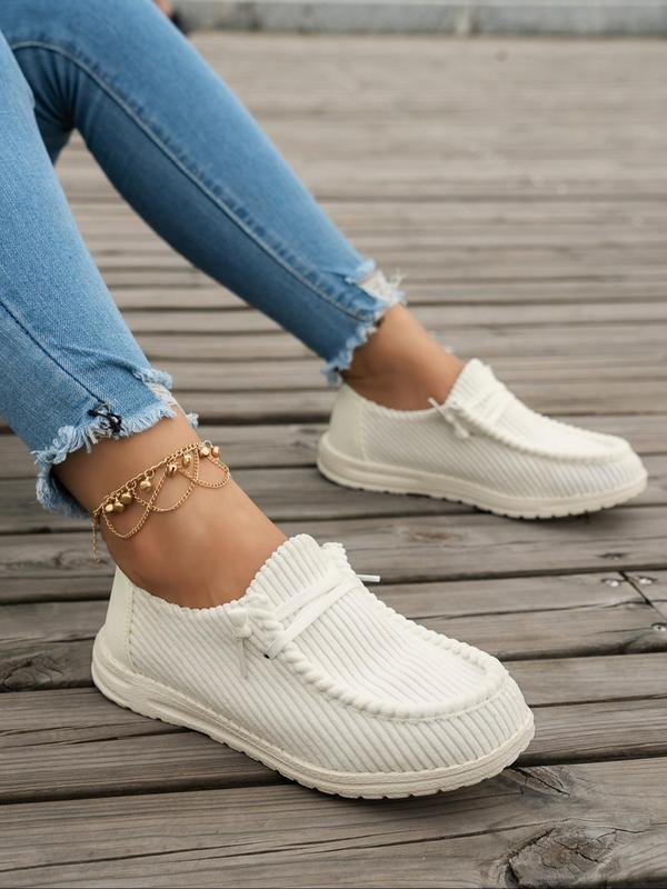 Women's Fashionable Plain Lace Up Low Top Sneakers, 2024 New Style Casual Comfortable Sports Designer Shoes for Daily Wear, Breathable Non-slip Sneakers 2024 Fall Shoes