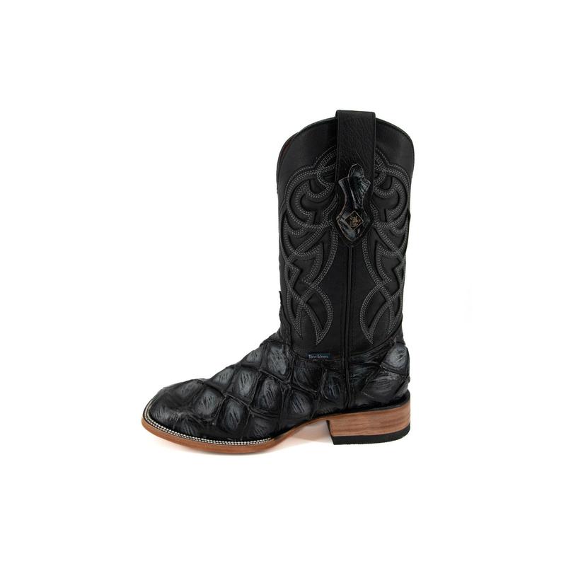 Big Bass Pirarucu Print Square Toe Cowboy Boots