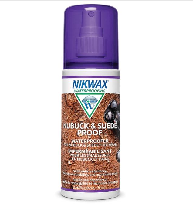 Nikwax Nubuck & Suede Proof, 125ml, Spray-On Waterproofing Restores DWR Water Repellency in Textured Leather Footwear