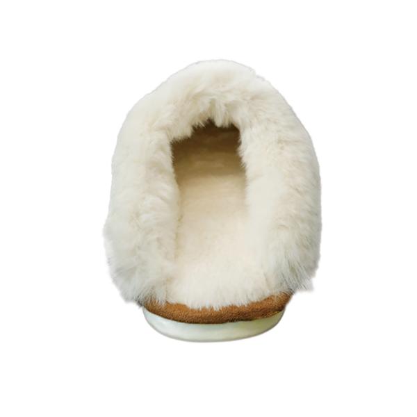 EVELLYHOOTD Women's Minimalist Casual Plush Fluffy Slippers Warm Cozy Bedroom Slippers For Fall Winter Round Toe Slippers For Home and Outdoor