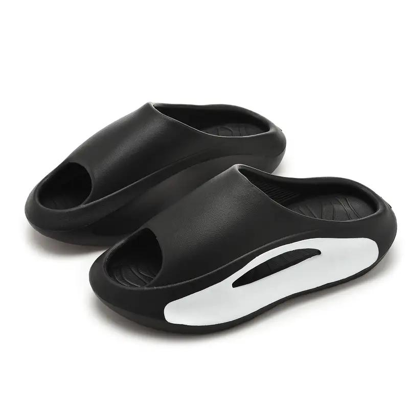 Mens Oversized Slippers - Ultra-Comfort Pillow Sole, Quik-Dry Eva, Odor-Eliminating - Versatile Beach to Home, Non-Slip Sandals