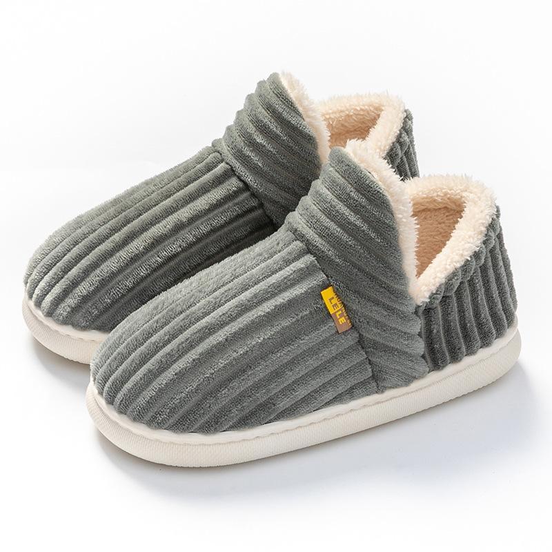 Women's Bootie Slippers Anti-slip Warm Couple Slipper Home Soft Comfortable Winter Outdoor Men Cotton Shoes