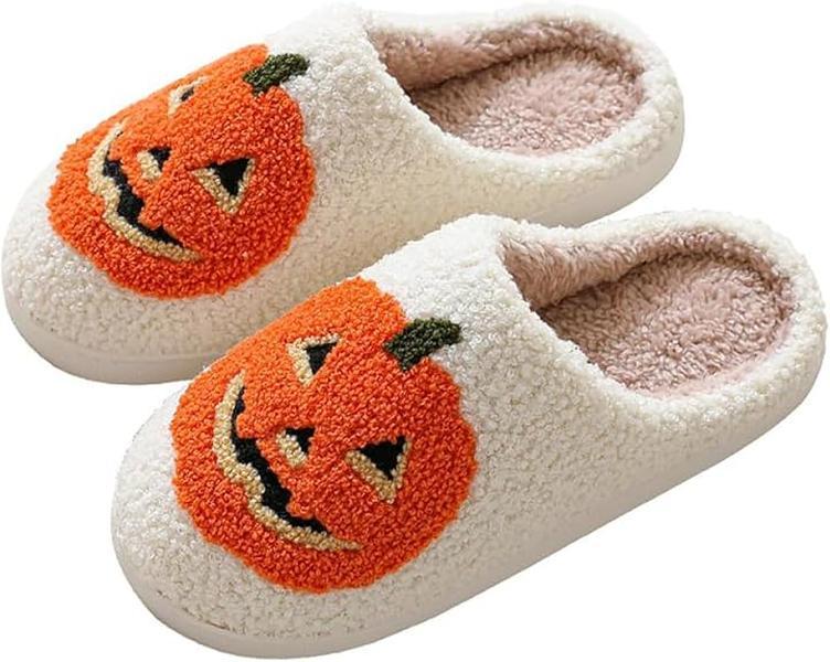 Cotton Slippers Womens Ghost Face for Women and Men Holiday Season Indoor Shoes Girl Flipflop Walking Shoes Footwear Slide Parent