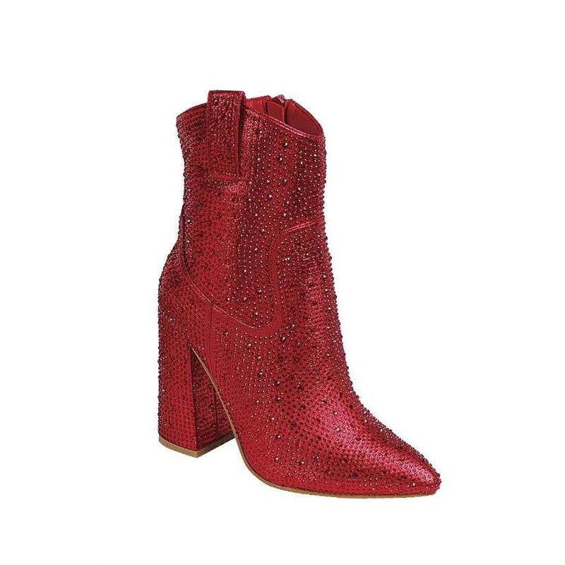 Eclipse - Embellished Ankle Boots