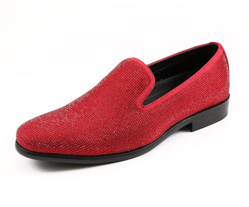 Amali Dazzle Sparkly Mens Dress Shoes Loafers