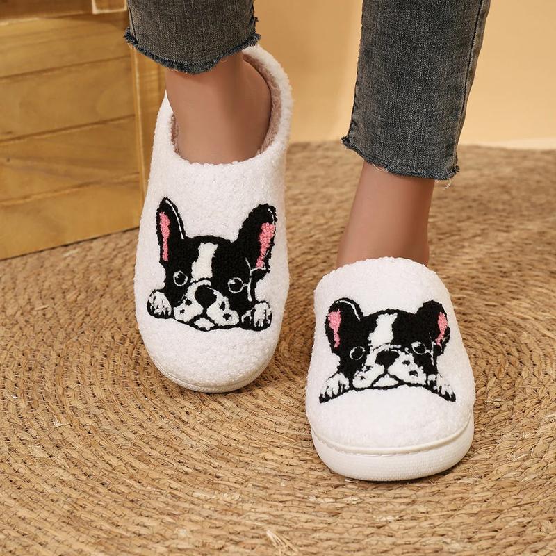 Fluffy Slippers Plush Cartoon Dog Designer Winter Shoes (Kitty Cat, Dachshund, Wiener Dog, French Bulldog, Frenchie, Pug) warm slipper