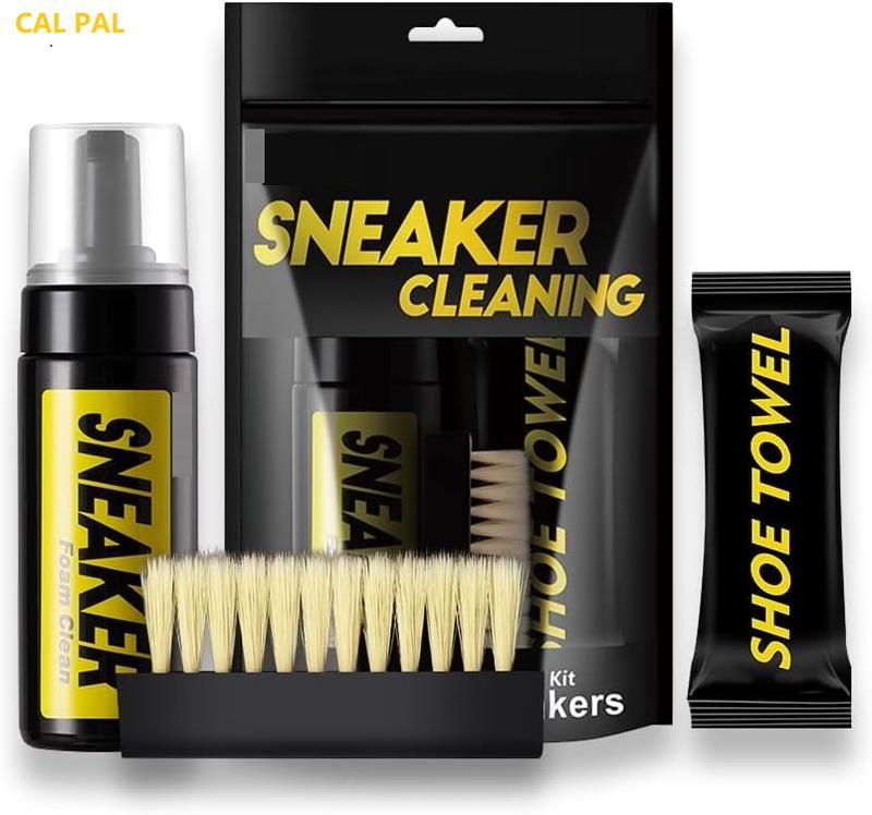 SHOE CLEANER KIT,Shoes Cleaning Kit for Sneaker, Water-Free Foam Sneaker Cleaner 5.3Oz with Shoe Brush and Cleaning Towel, Work on Most Shoes