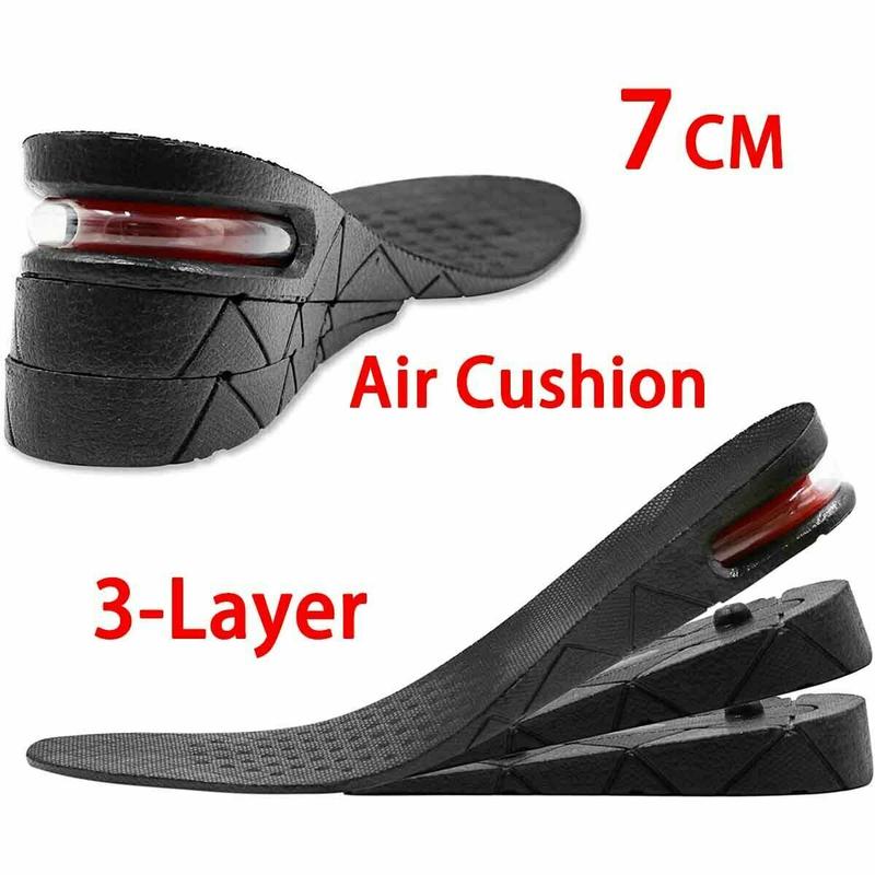 3 Layer Unisex Invisible Height Increase Insoles Inserts