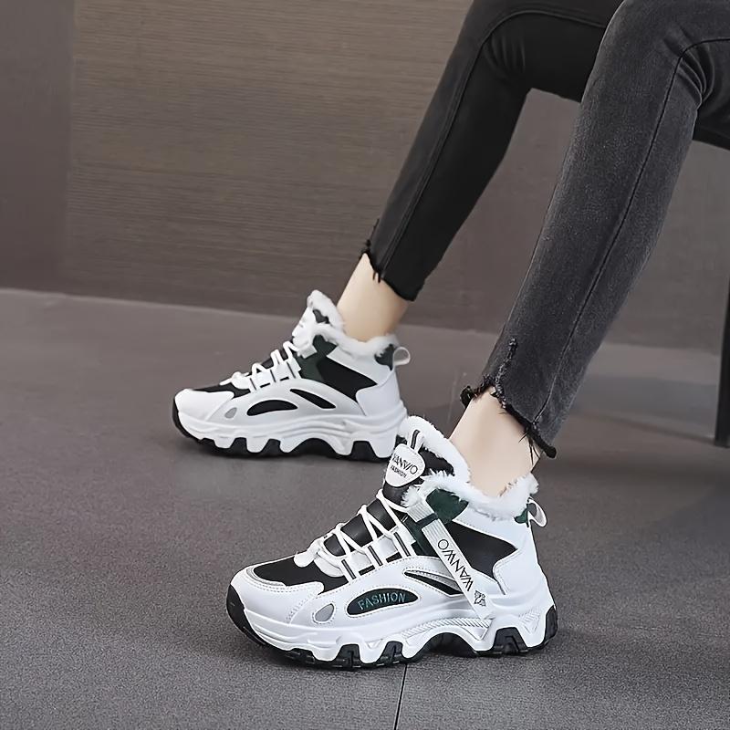 Thick Soled Women's Fashion Breathable Low-top Sports Shoes for Outdoor Student