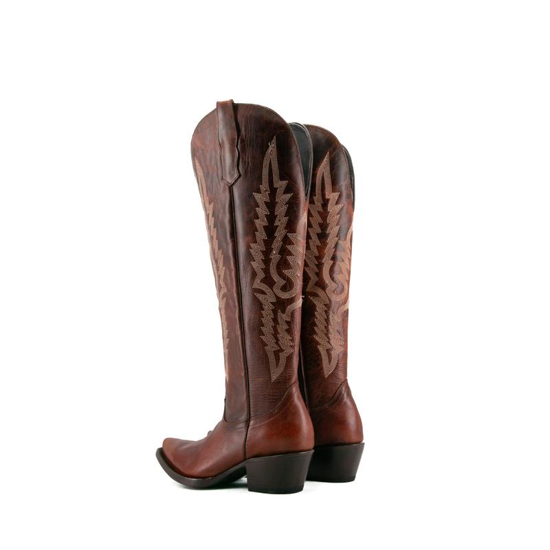 Scarlett Tall Wide Calf Friendly Snip Toe Cowgirl Boot