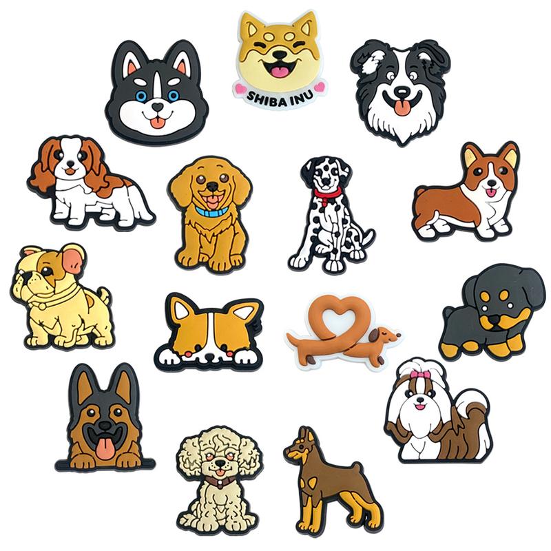 Dog Jibbitz, Clog Charms, Cute Puppy Shoe Charms