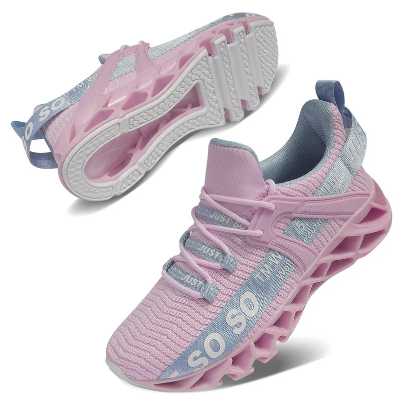 Women's Walking Running Shoes Blade Tennis Casual Sneakers Comfort Non Slip Work Athletic Shoes Low-top Breathable Mesh Gym Sports Shoes Footwear