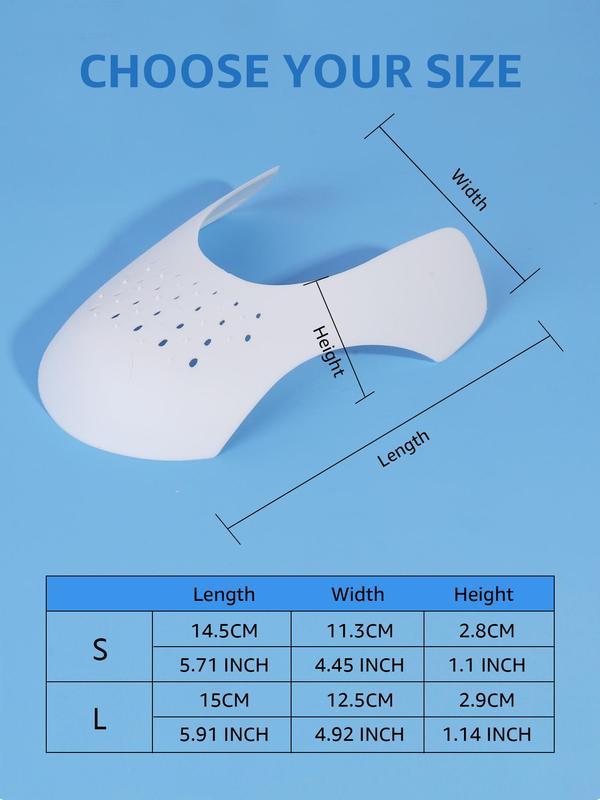 Comfort Arch Support Anti-wrinkle ShoeStretcher For Footwear & Walking Shoes, 2 PairsSimple Design Breathable Shoe Shields toPrevent Shoes Creases, Shoes Stretcher for BothWomen & Men