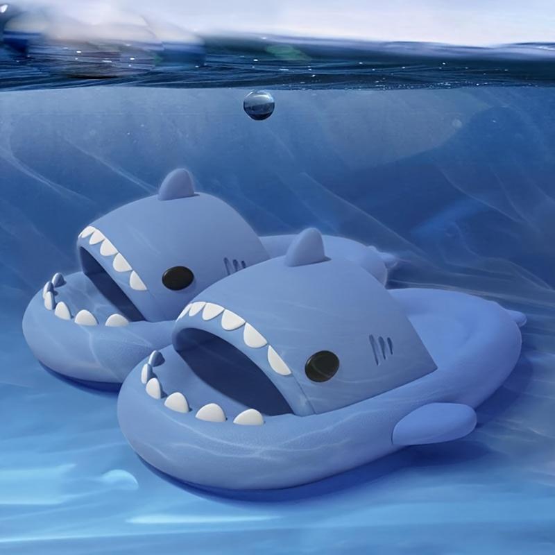 Cloud Shark Cartoon Slides, EVA Summer Soft Sole Non-slip Home Slides, Shower & Beach Sandals