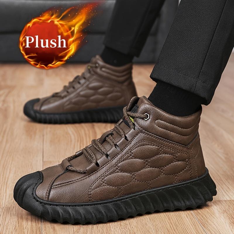 Men's Winter Outdoors Fleece-lined Warm Snow Boots