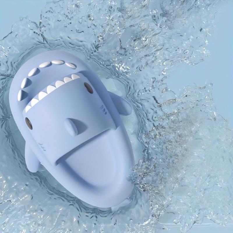 Cloud Shark Cartoon Slides, EVA Summer Soft Sole Non-slip Home Slides, Shower & Beach Sandals