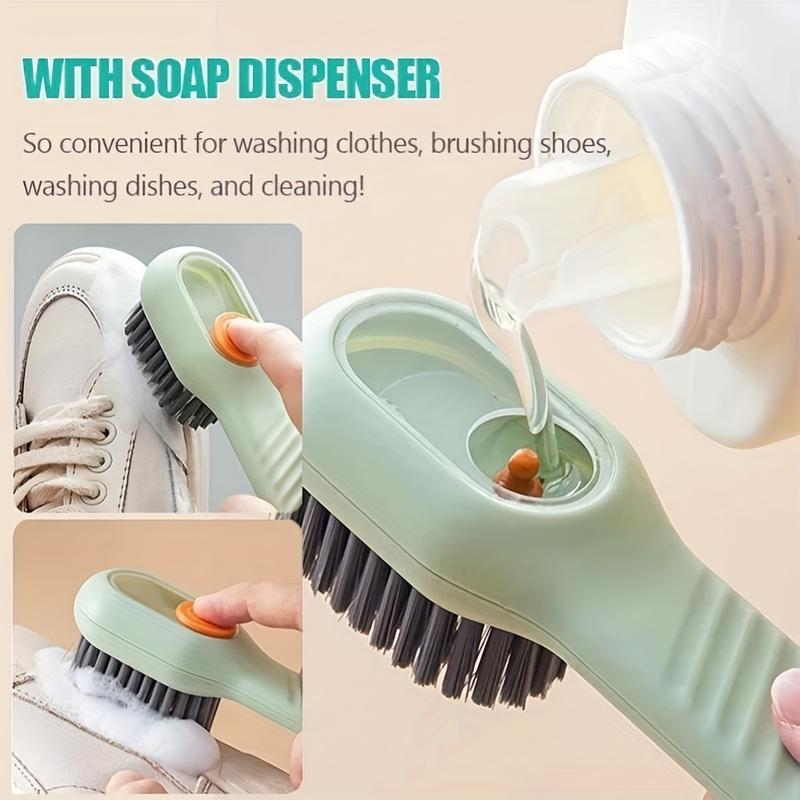 Multifunctional Cleaning Shoe Brush, Automatic Liquid Shoe Brush, Long Handle Clothes Brush