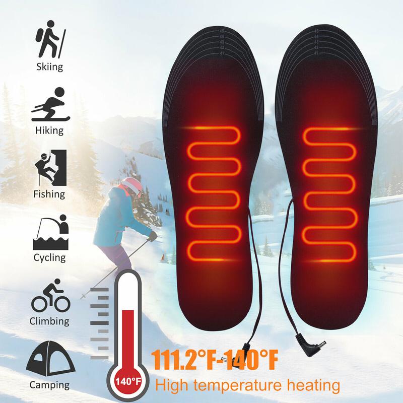 USB Electric Heated Shoe Insoles Sock Feet Heater Foot Pads Warmer Winter Insole