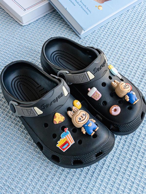 Women's Cute Cartoon Design Clogs, Casual Comfortable Breathable Clogs, Fashionable Shoes for Indoor & Outdoor Wear