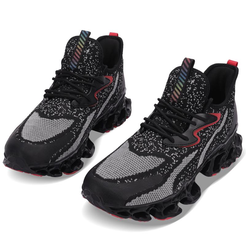 Men's Walking Shoes Anti Slip Breathable Mesh Blade Slip Athletic Sleeve Training Fashionable Running Shoes Casual Closed Trainer